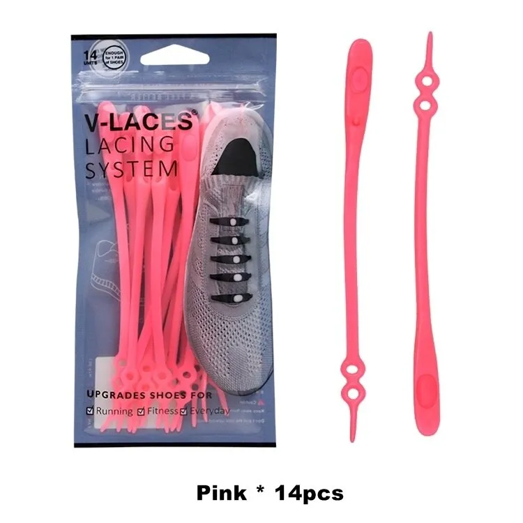 12pcs Silicone Round Elastic Shoe Lace Locks