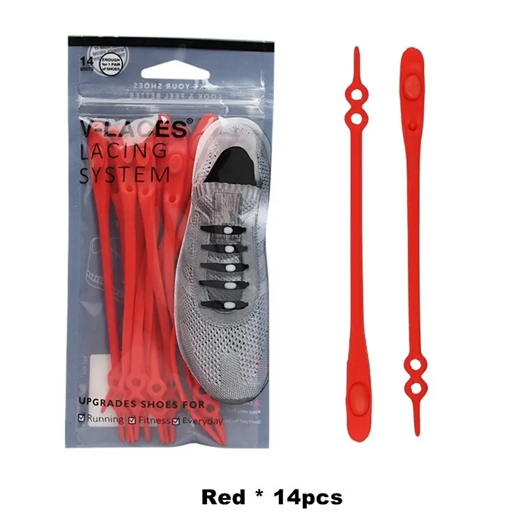 12pcs Silicone Round Elastic Shoe Lace Locks