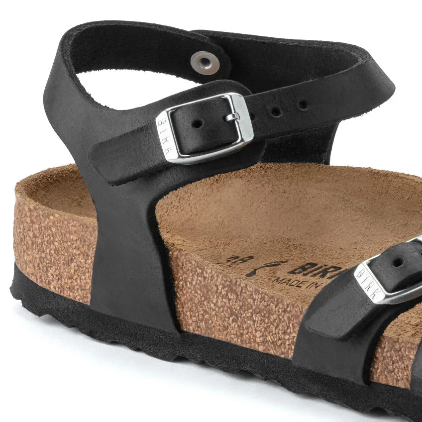 Birkenstock Kumba Black Oiled Leather Women's