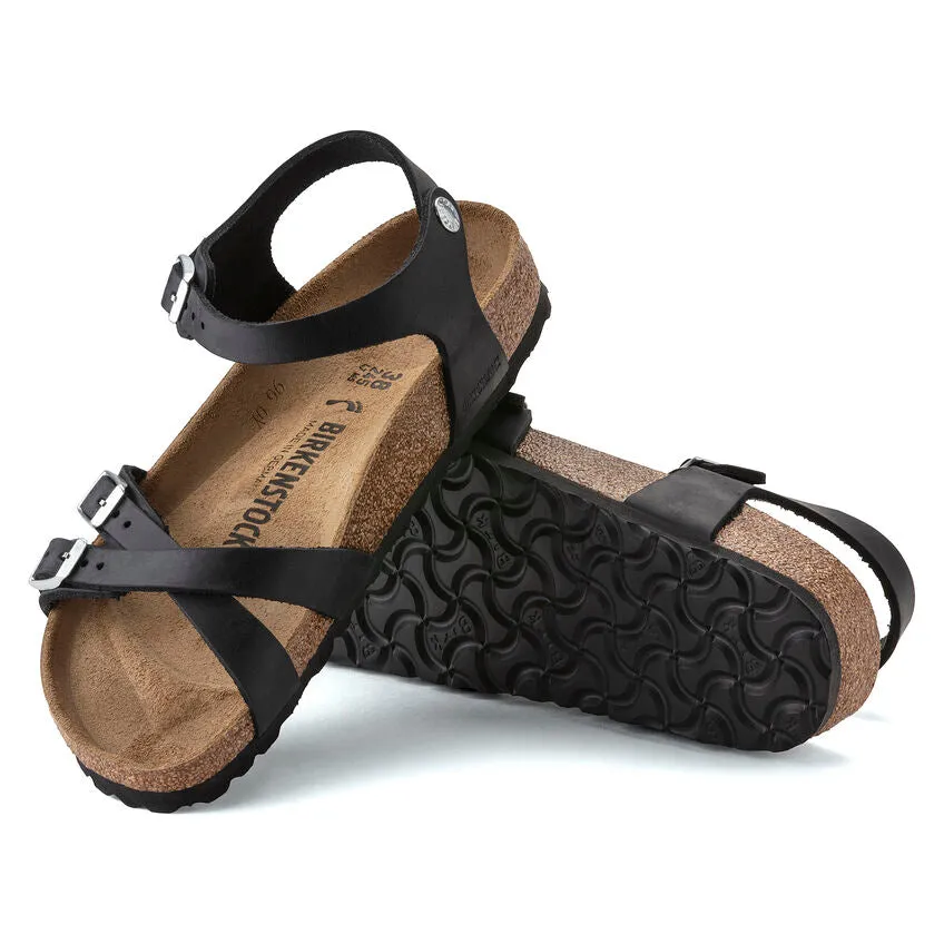 Birkenstock Kumba Black Oiled Leather Women's