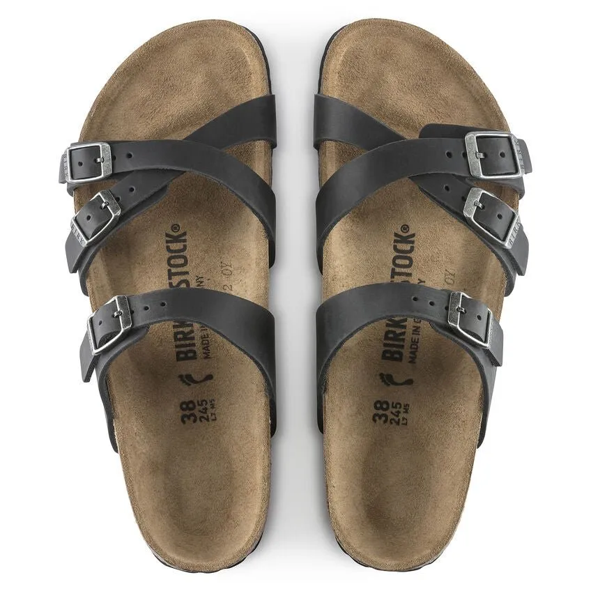 Birkenstock Women's Franca - Black Oiled Leather