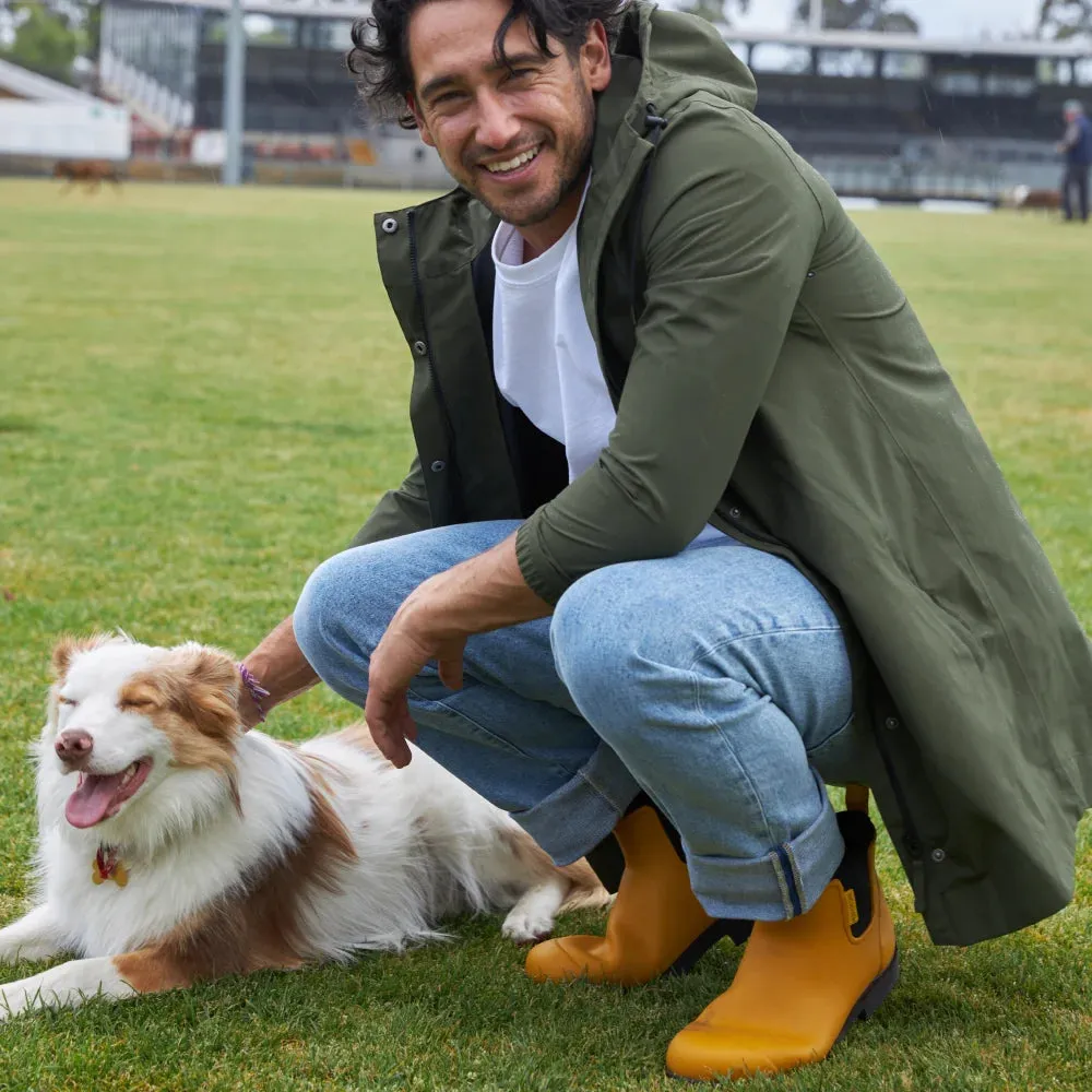 Bobbi Rain Boot // Mustard Yellow & Black