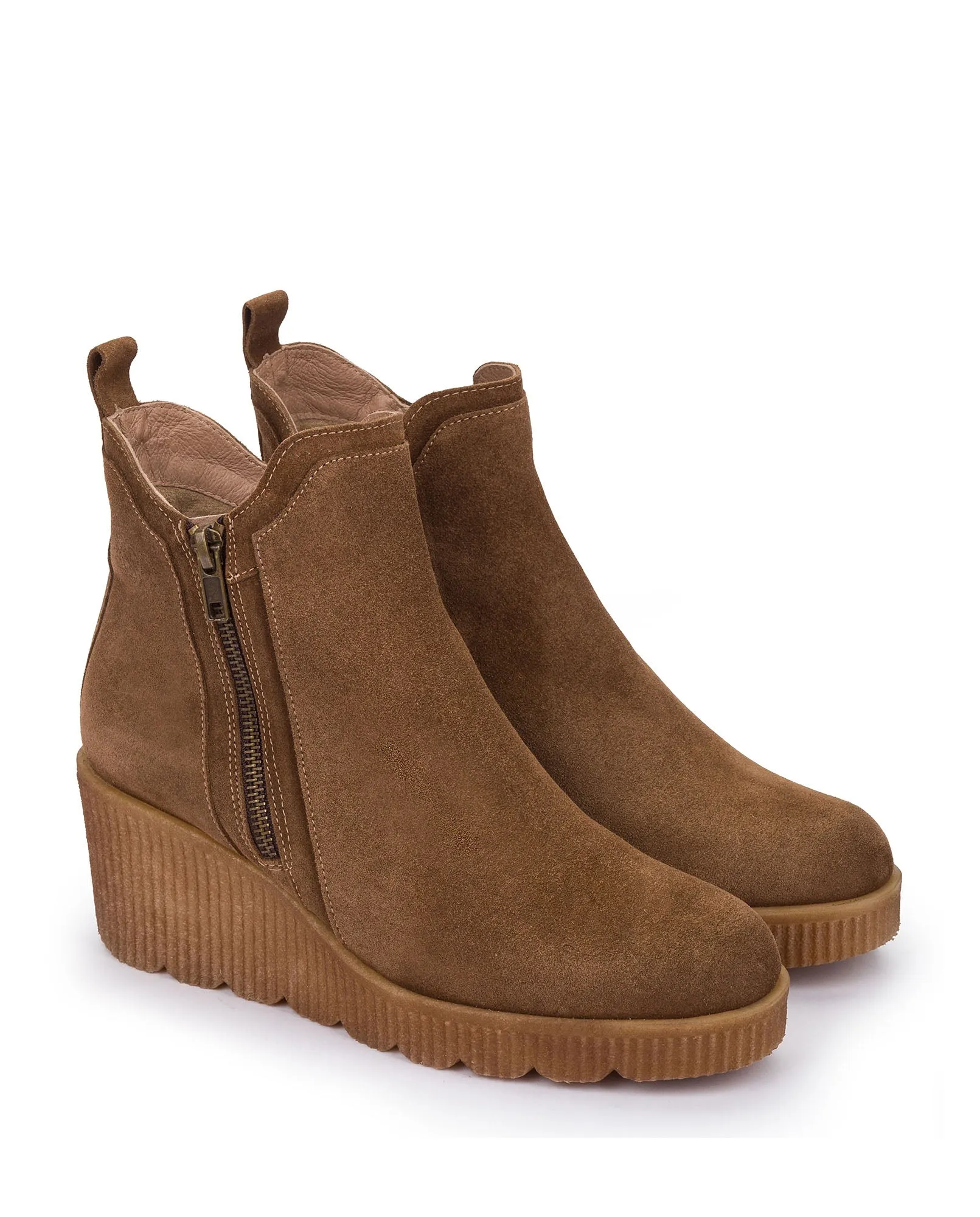 Brown Suede Bootie