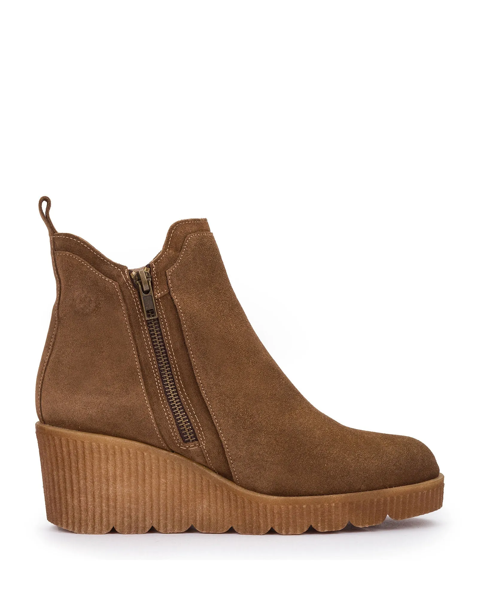 Brown Suede Bootie