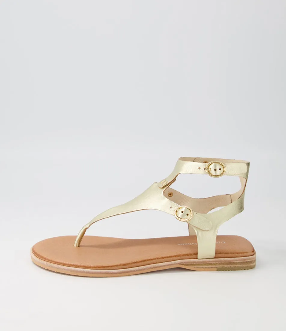 Django & Juliette - Sandals - Taclo - Pale Gold / Leather