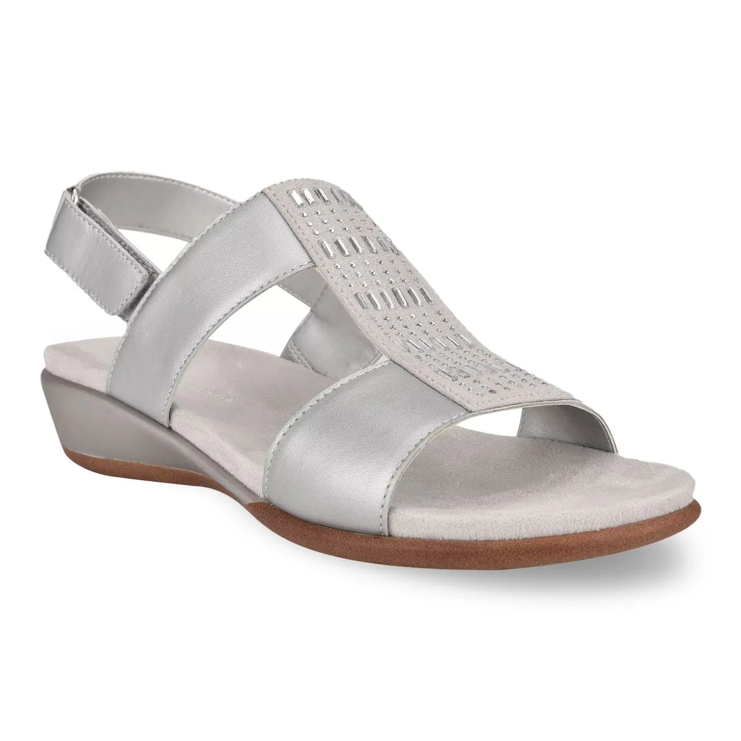 Easy Spirit Women's Hazel Slingback Sandals Easy Spirit Silver