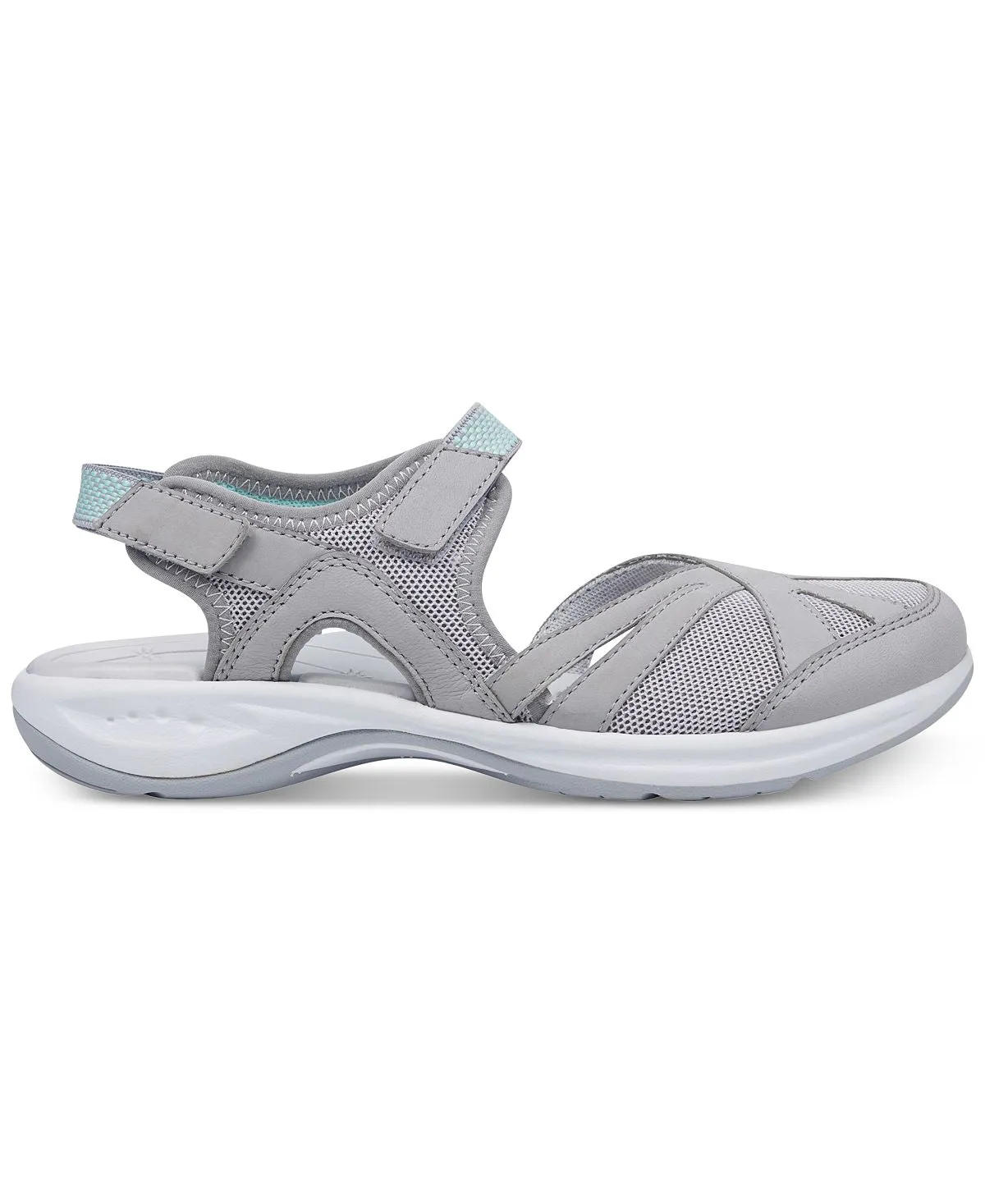 Esplash Women's Casual Closed Toe Easy Spirit Strap Back Sandals grey