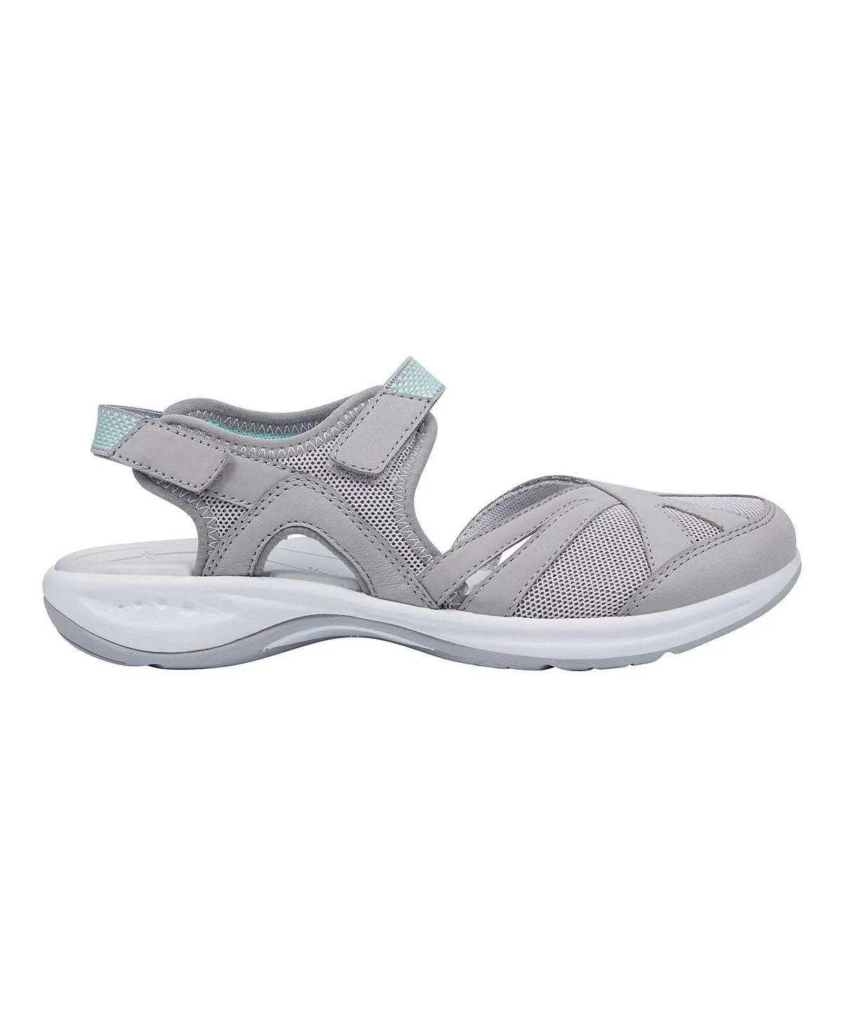 Esplash Women's Casual Closed Toe Easy Spirit Strap Back Sandals grey