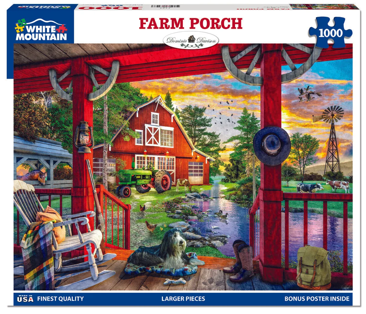 Farm Porch (1753pz) - 1000 Piece Jigsaw Puzzle