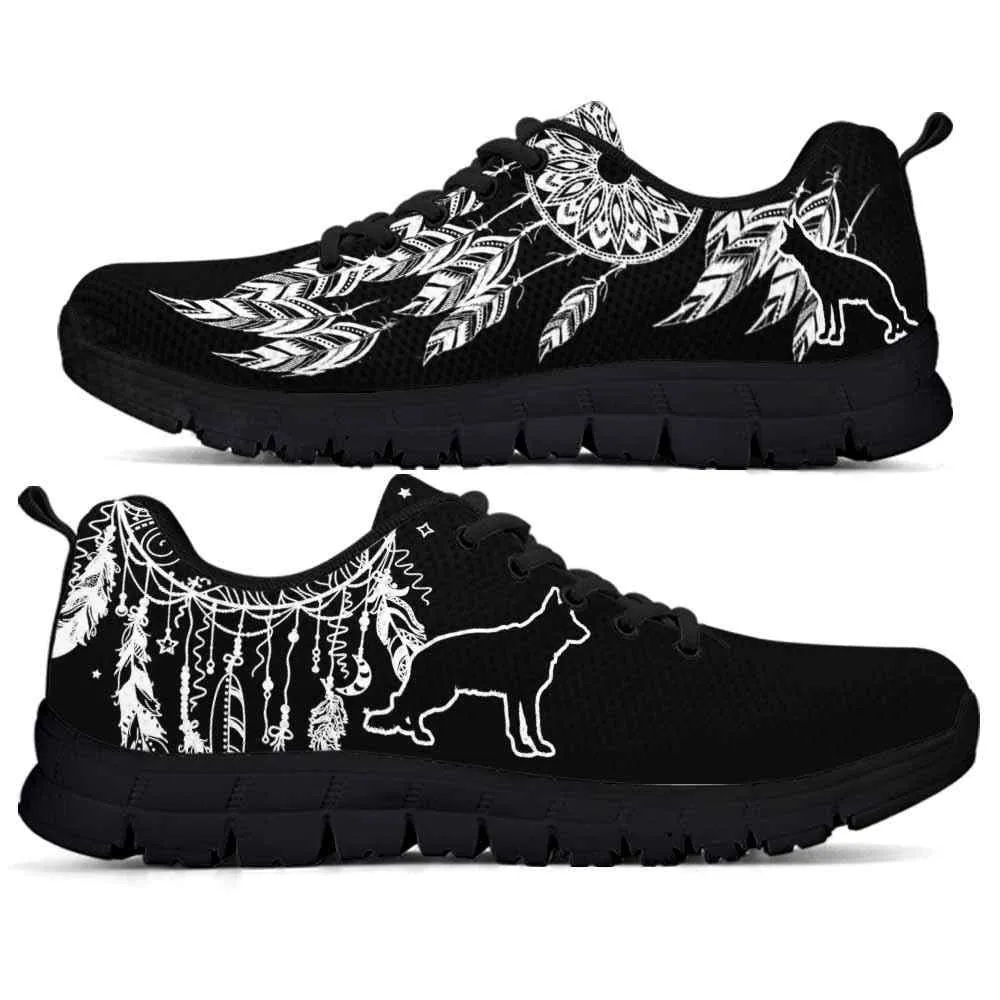 German Shepherd Sneaker, German Shepherd Dreamcatcher Sneakers Running Shoes Gift Women Men, German Shepherd Shoes