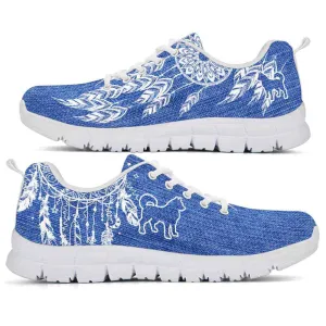 Husky Sneaker, Husky Dog Lovers Sneakers Running Shoes Gift Women Men Dog Mom Dad, Husky Shoes