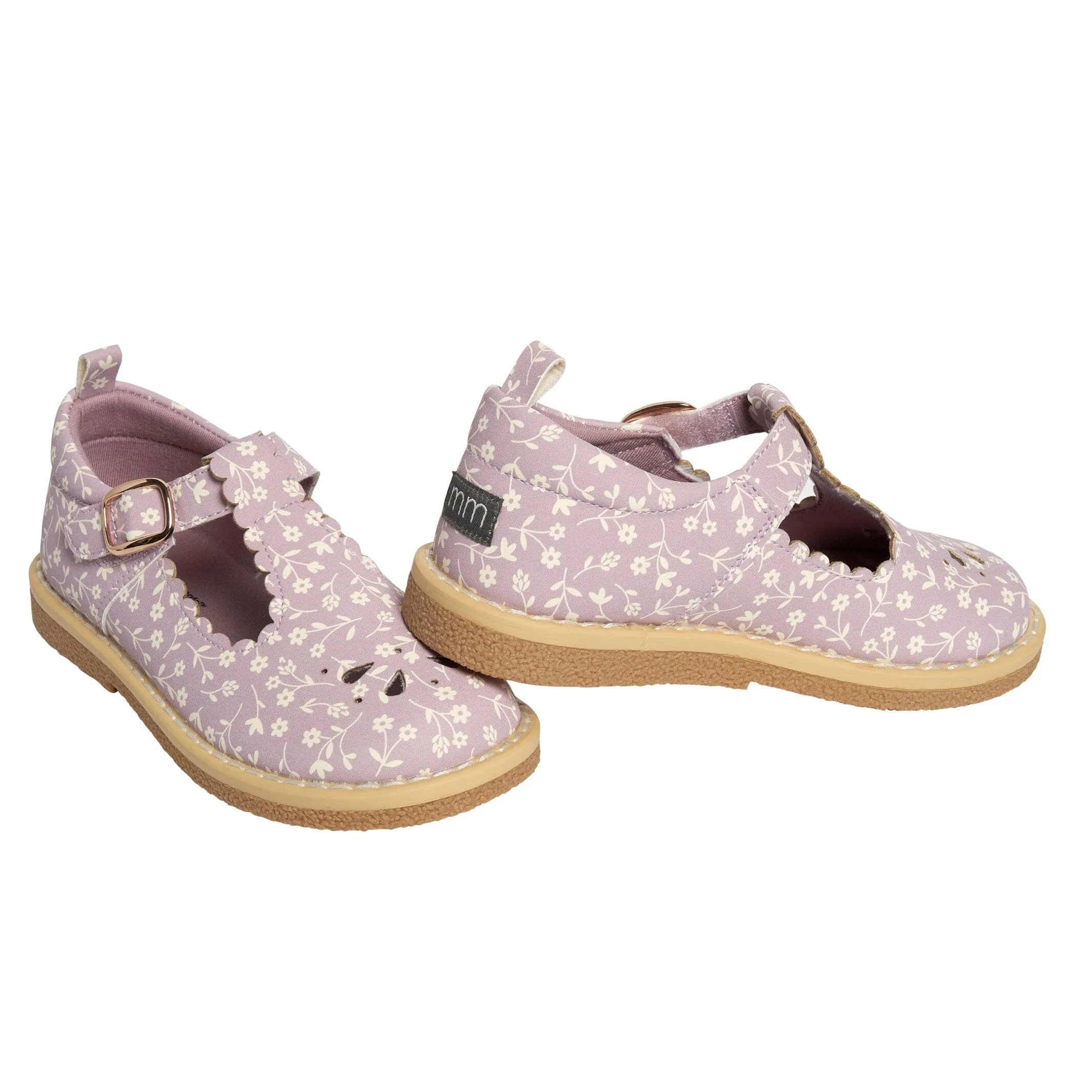 Infant & Toddler Girls Light Lilac Floral Mary Jane Shoes