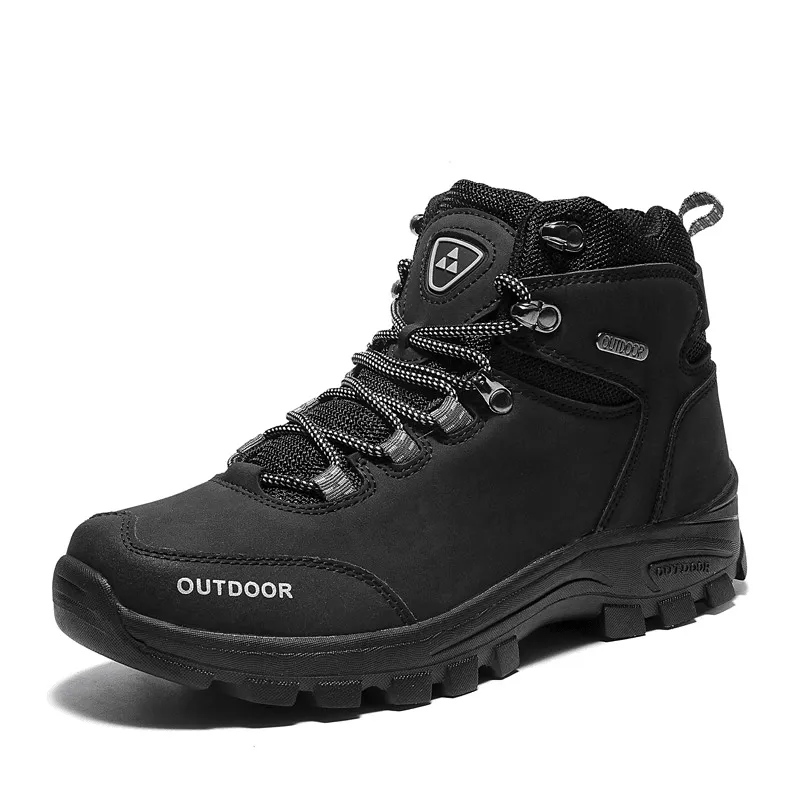 kkboxly kkboxly Men Outdoor Comfy Wide Fit round Toe Non Slip Sport Hiking Boots