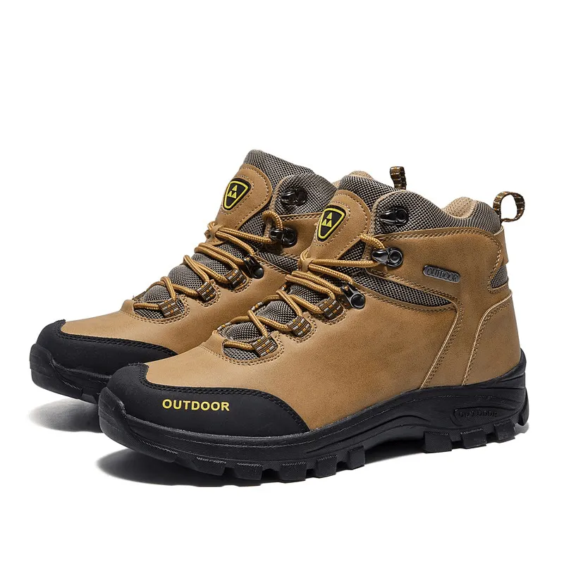 kkboxly kkboxly Men Outdoor Comfy Wide Fit round Toe Non Slip Sport Hiking Boots