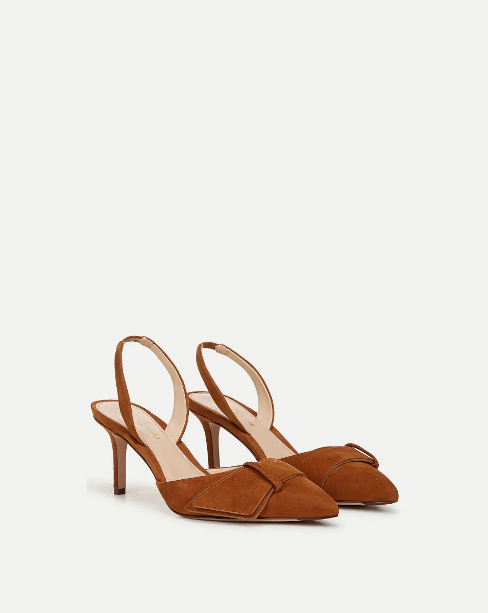 Lisbeth Suede Slingback Pump