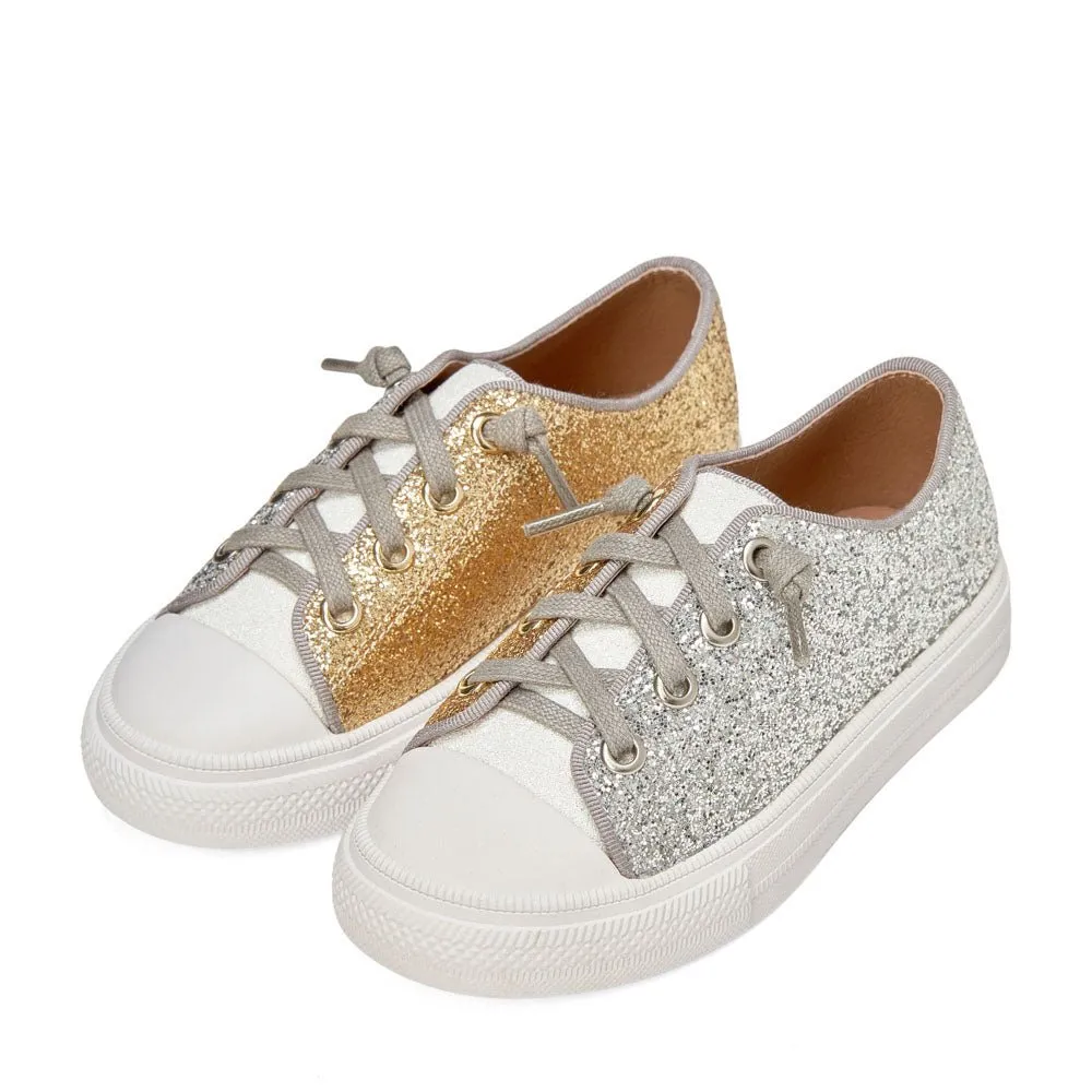 Marcy Silver/ White/ Gold