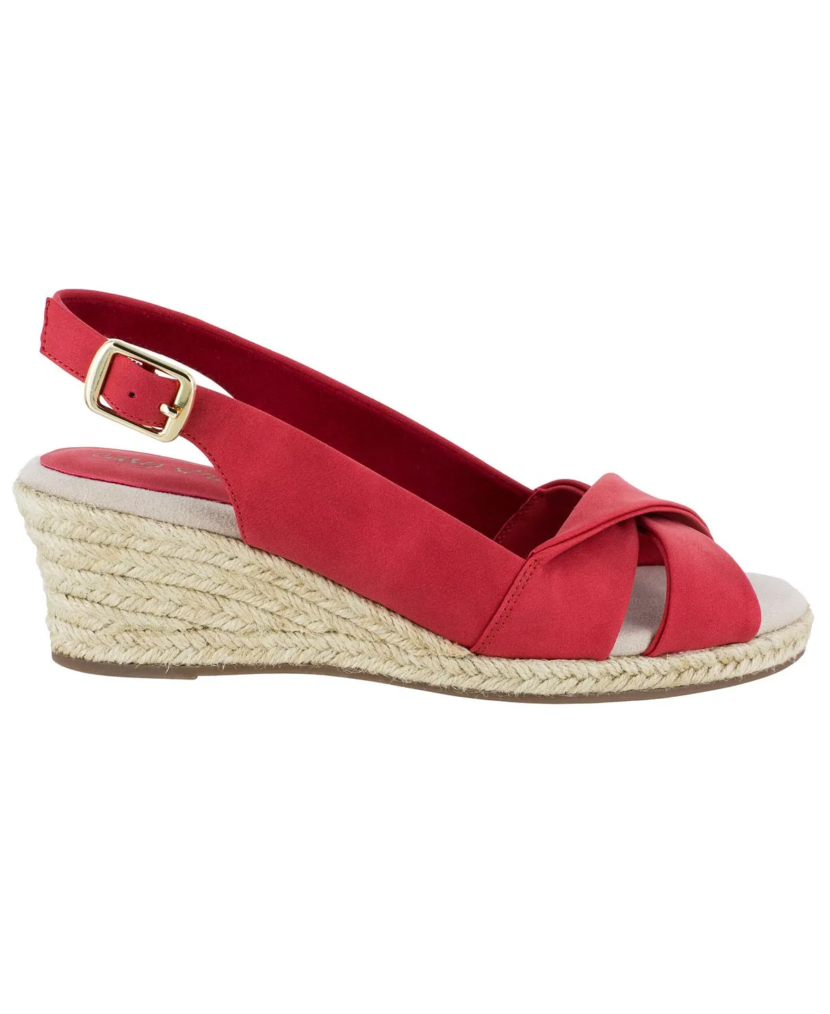 Maureen Slingback Espadrilles Easy Street, Red