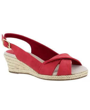 Maureen Slingback Espadrilles Easy Street, Red