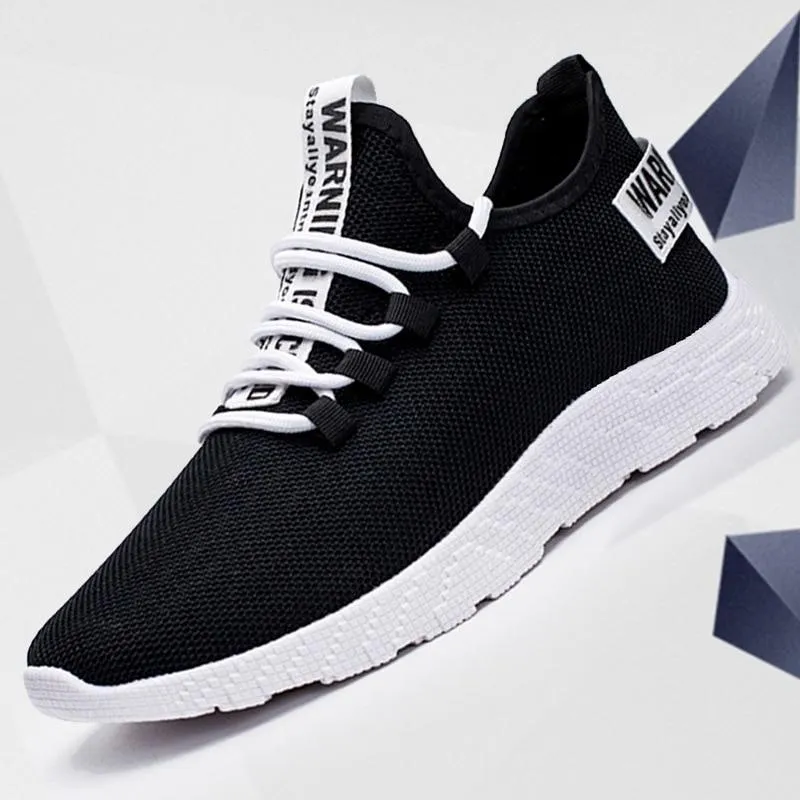 Men Casual Mesh Lace-up Lightweight Vulcanize Shoes