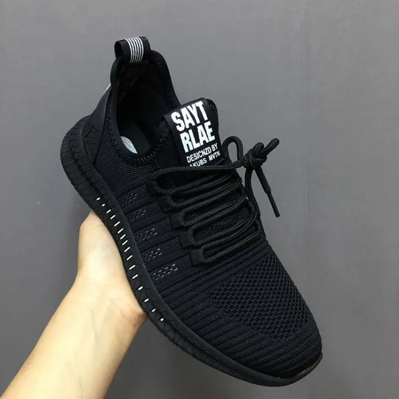 Men Casual Mesh Lace-up Lightweight Vulcanize Shoes