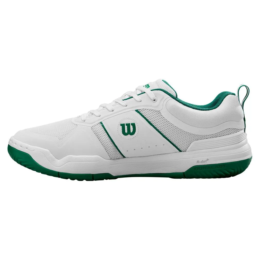 Men`s Pickle Pro Pickleball Shoes White and Bosphorus