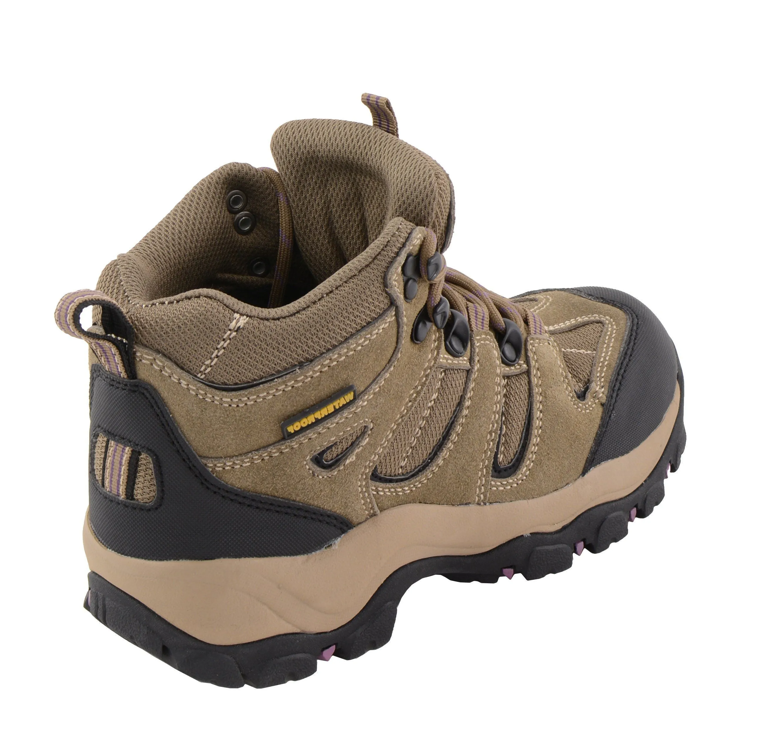 Milwaukee Leather MBL9496 Women's Brown Leather Lace-Up Waterproof Outdoor Hiking Boots Shoes