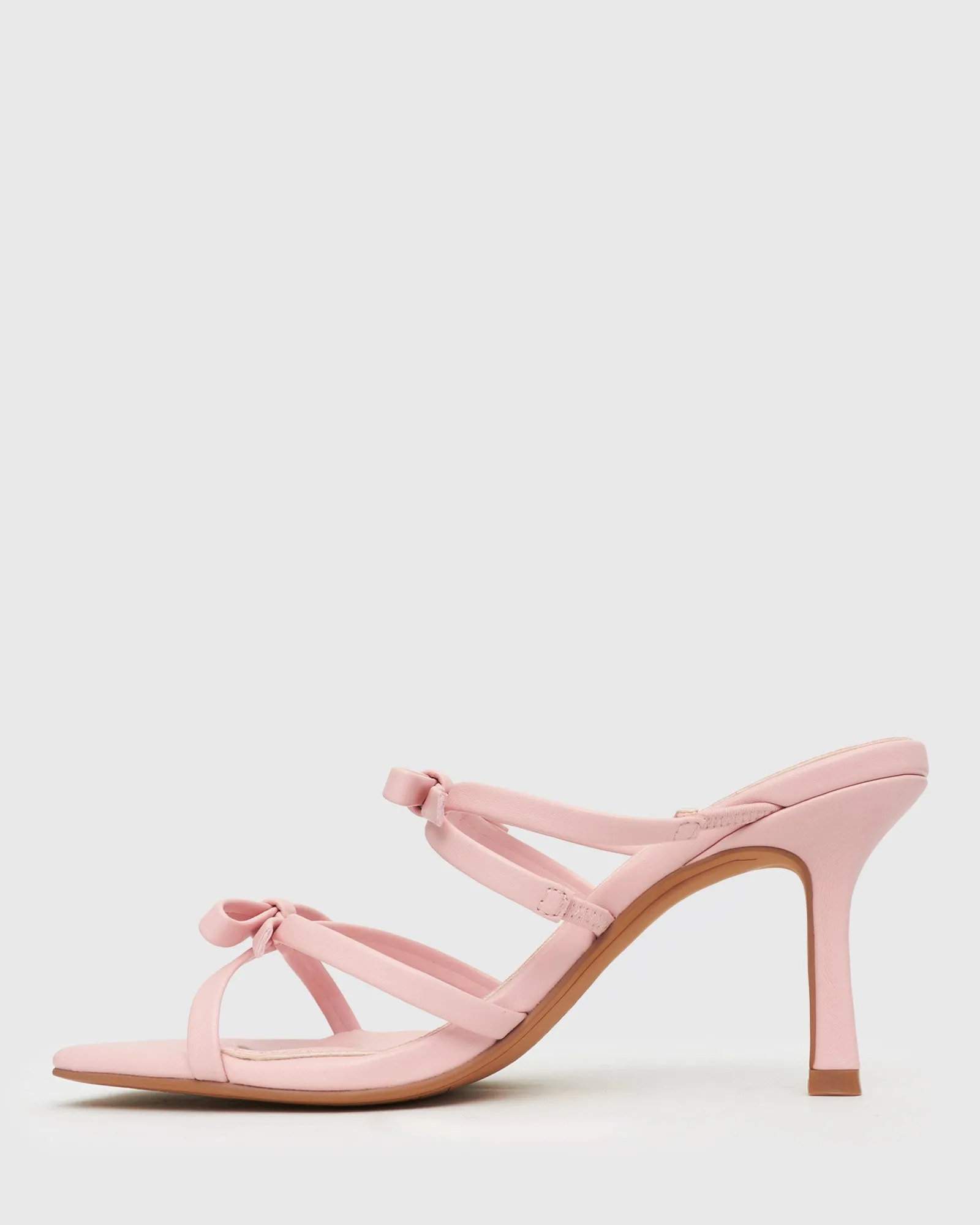 MIMI Bow Strappy Stiletto Sandals