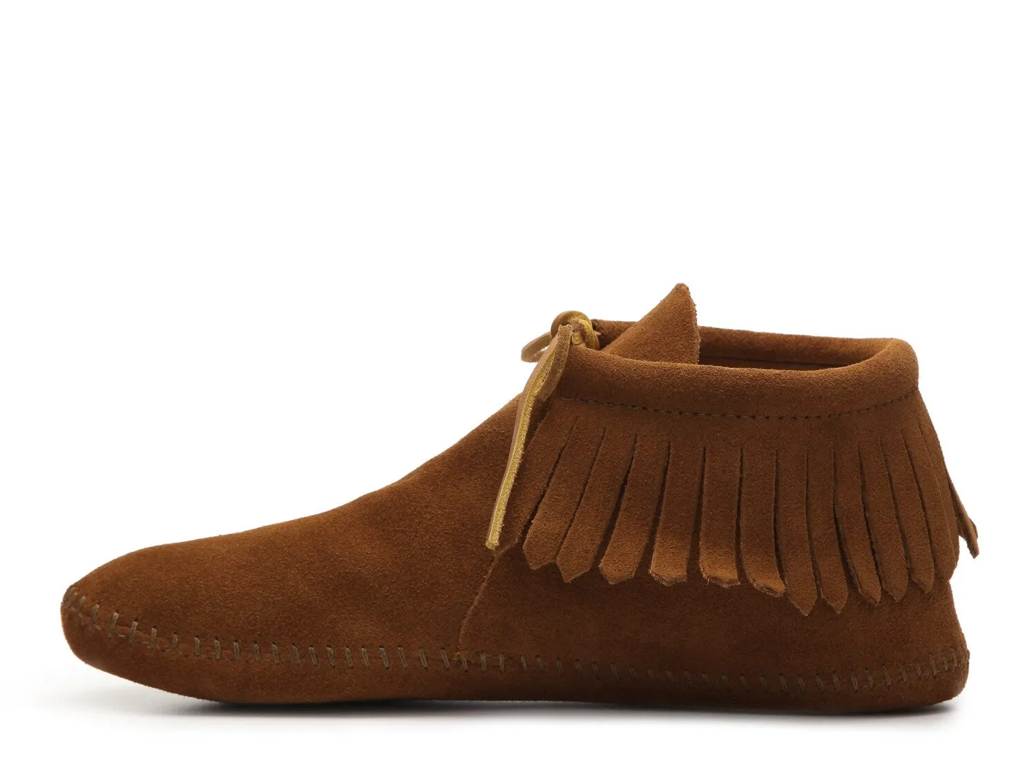 Minnetonka Classic Fringe Moccasins, brown