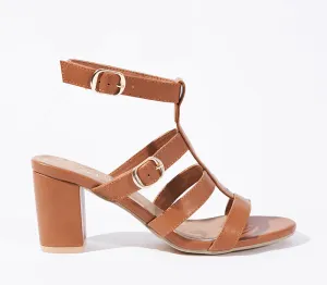 Multi-Strap Block Heel