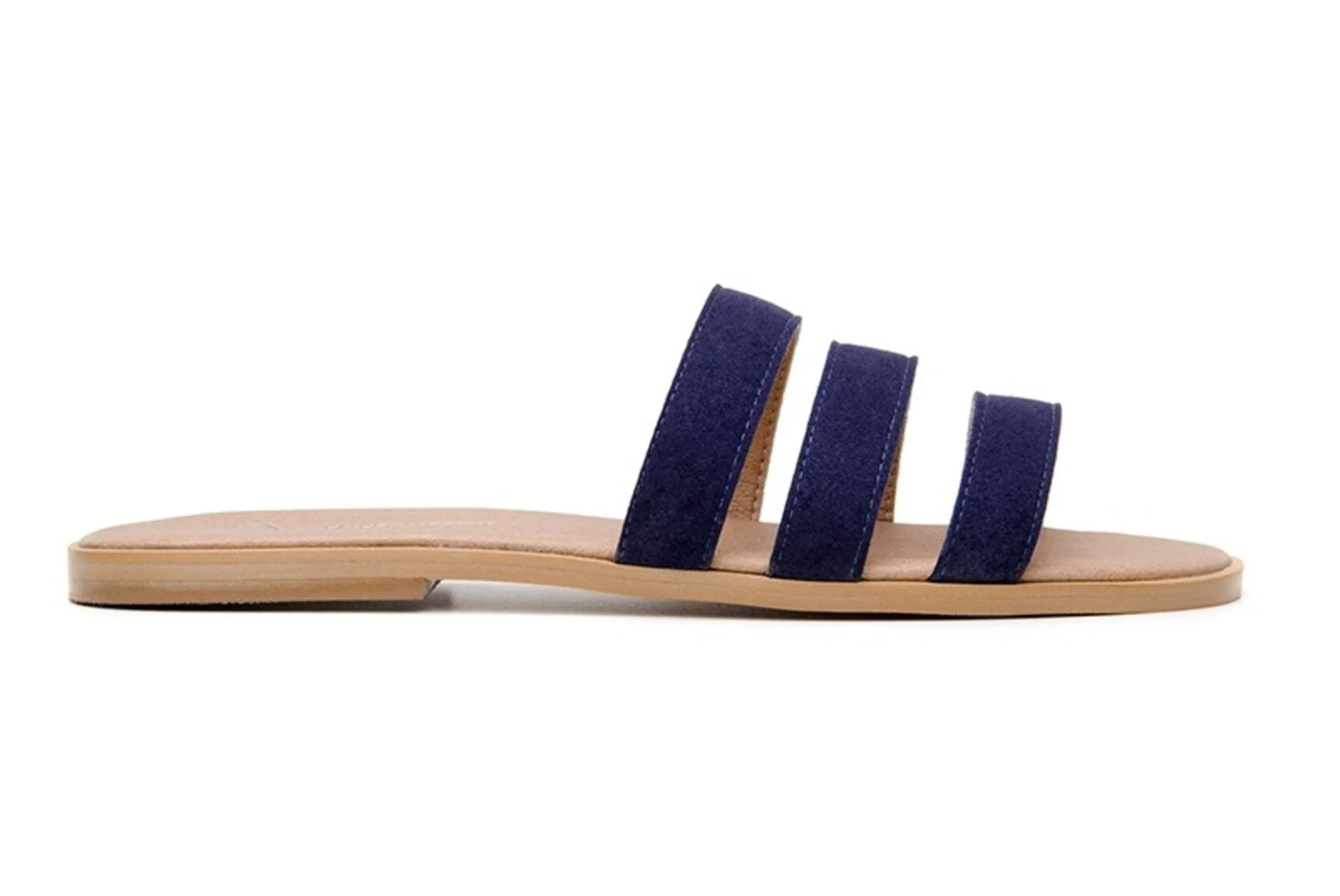 'Noemi' women's vegan sandals by Ahimsa - navy