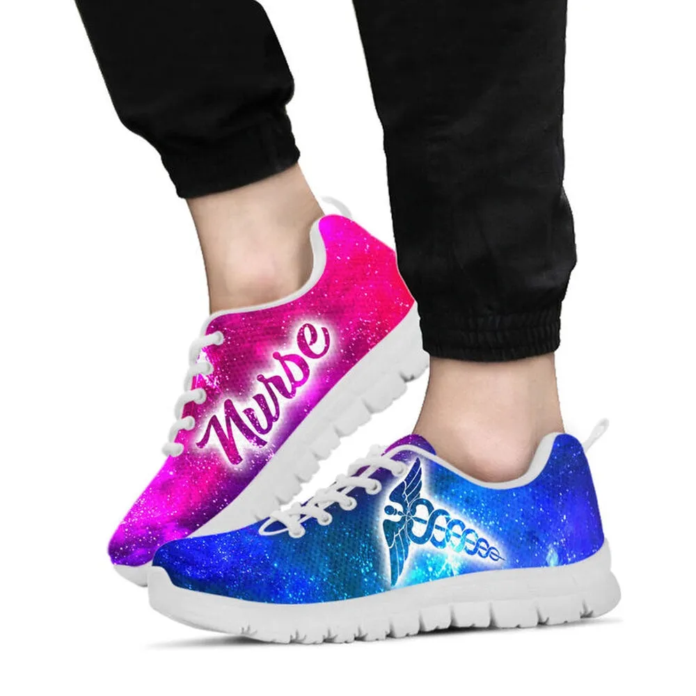 Nurse Sneaker, Nurse Galaxy2 Neon Sneakers Shoes, Best Shoes For Nurses