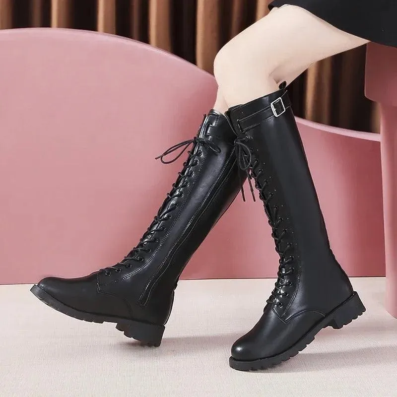 Samai Laceup Platform Boots