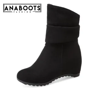 Slip on Fashion women's Boots Winter Boots