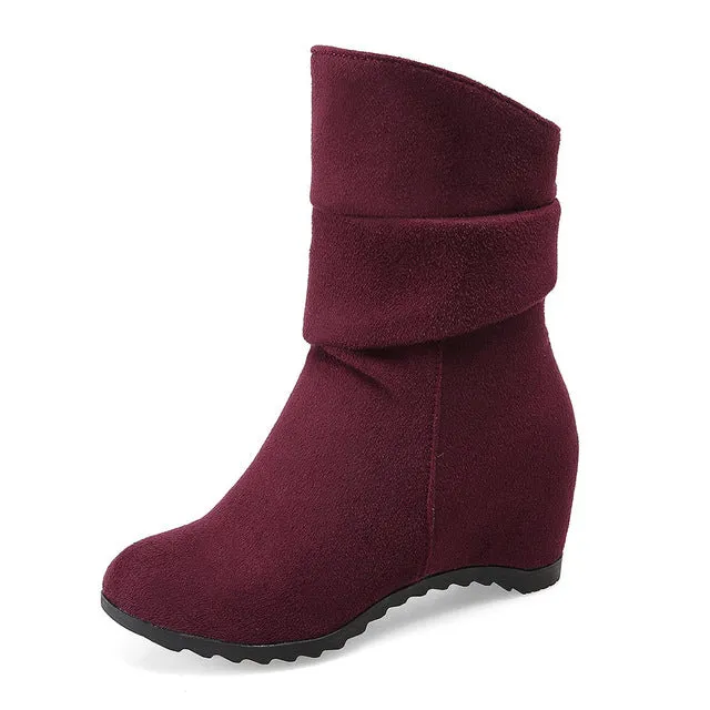 Slip on Fashion women's Boots Winter Boots