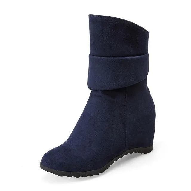 Slip on Fashion women's Boots Winter Boots