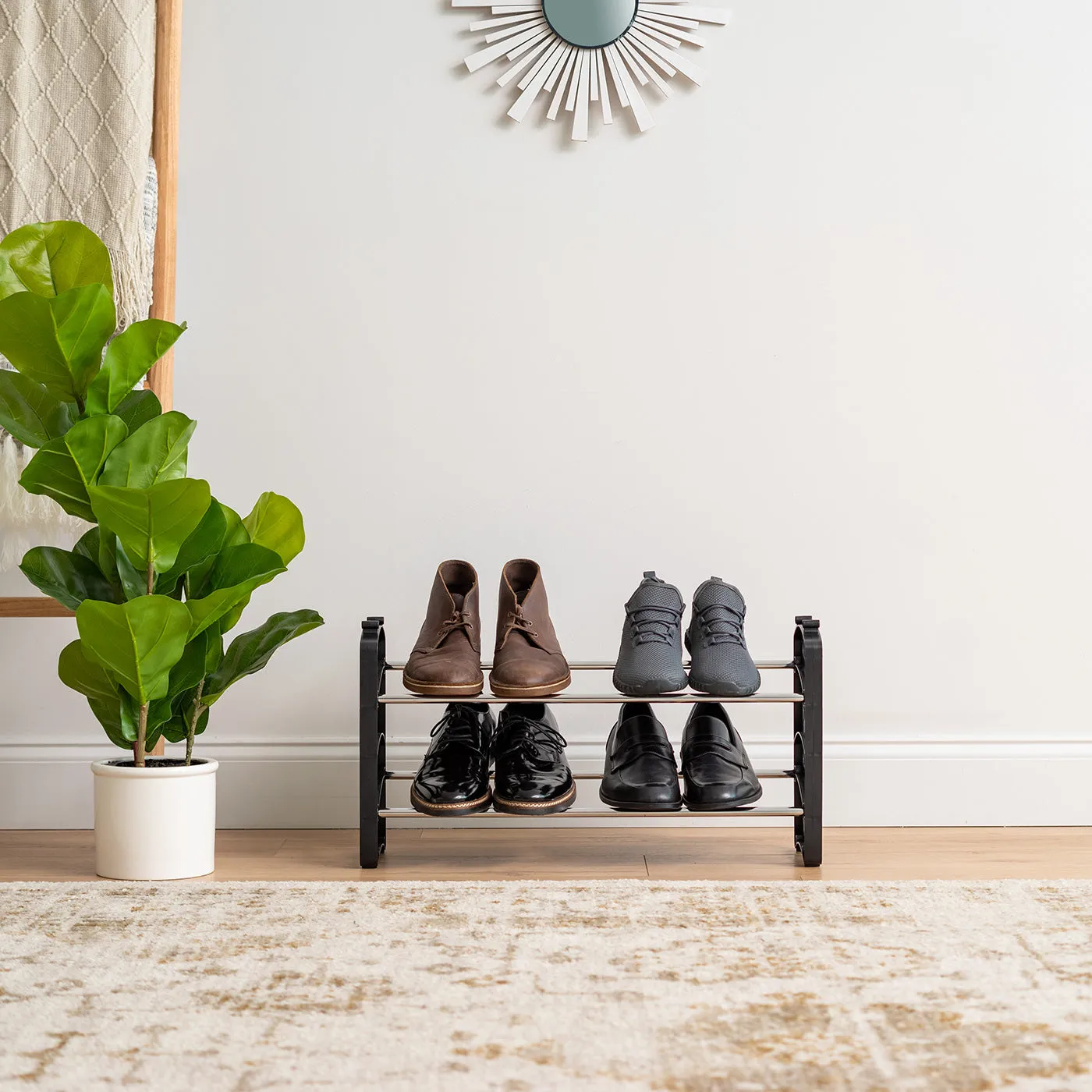 Stackable Shoe Rack - 2 Tier