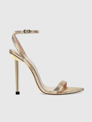 The Ford Sandal - Gold Snakeskin