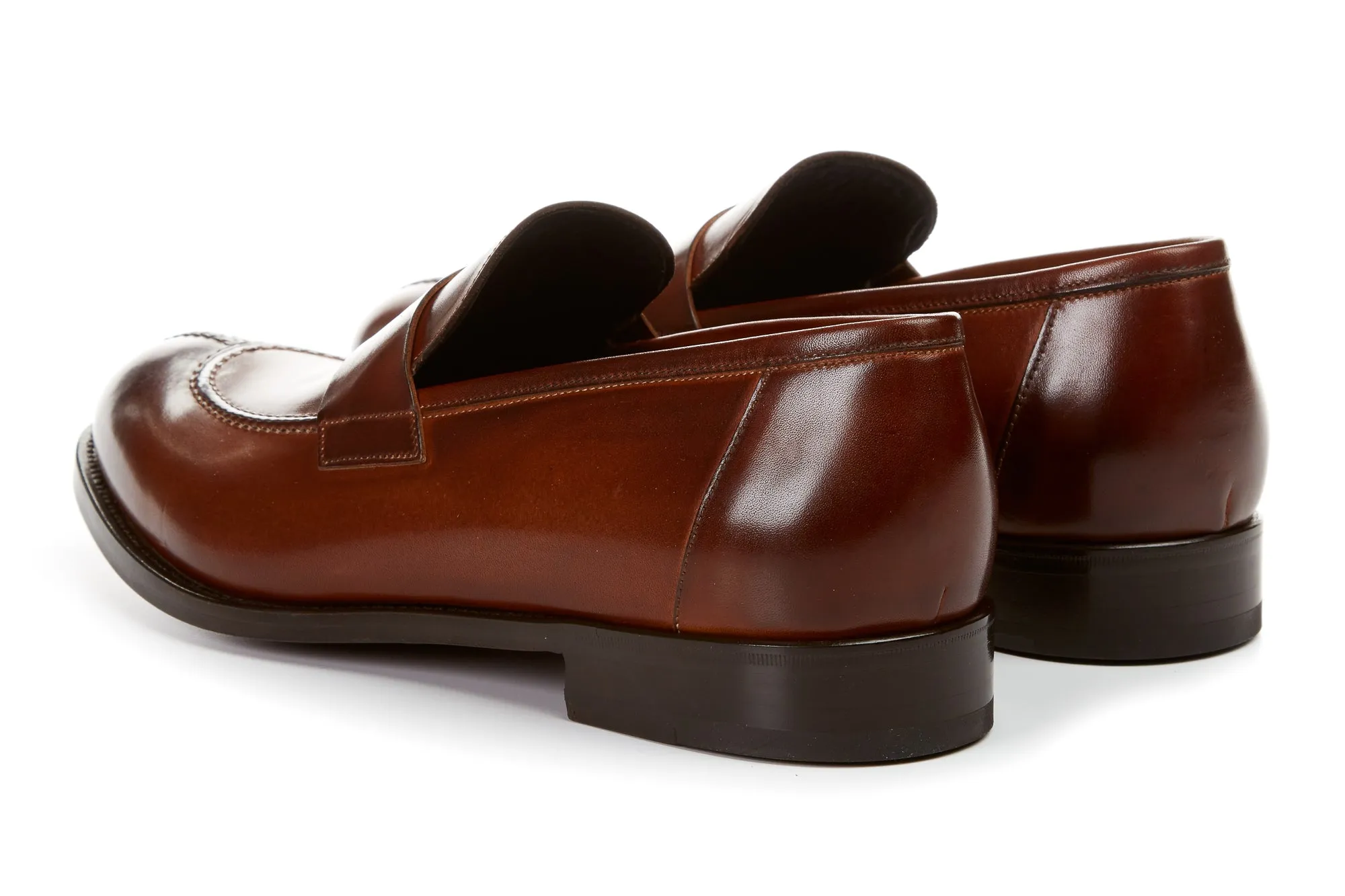 The Redford Split-Toe Penny Loafer - Havana Brown