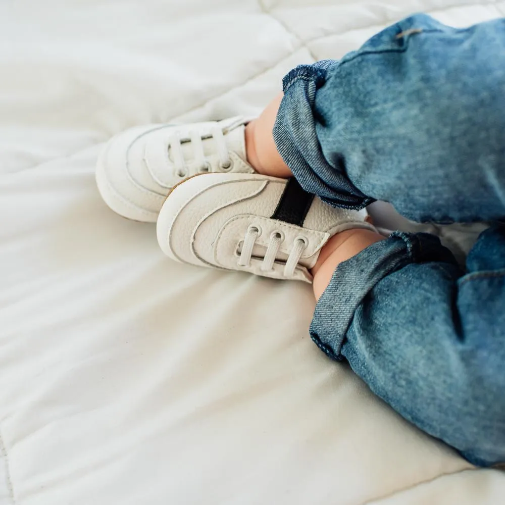 White and Black Love Bug Sneaker