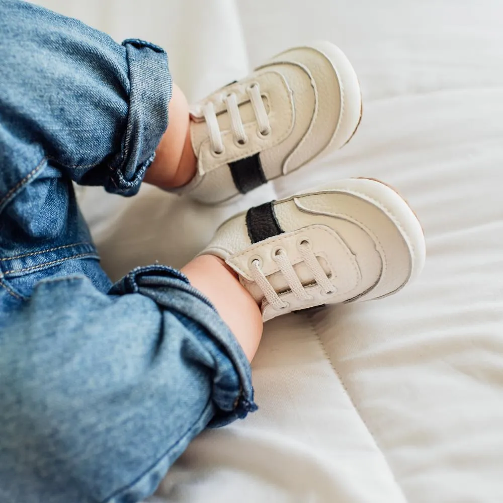 White and Black Love Bug Sneaker