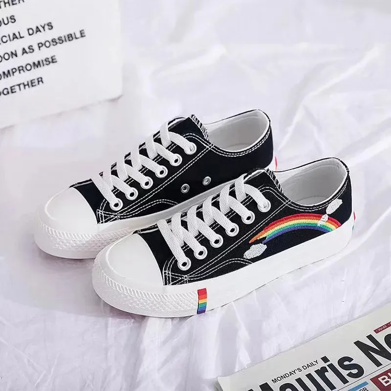 Women/Girls Pride Rainbow Canvas Shoes/Sneakers