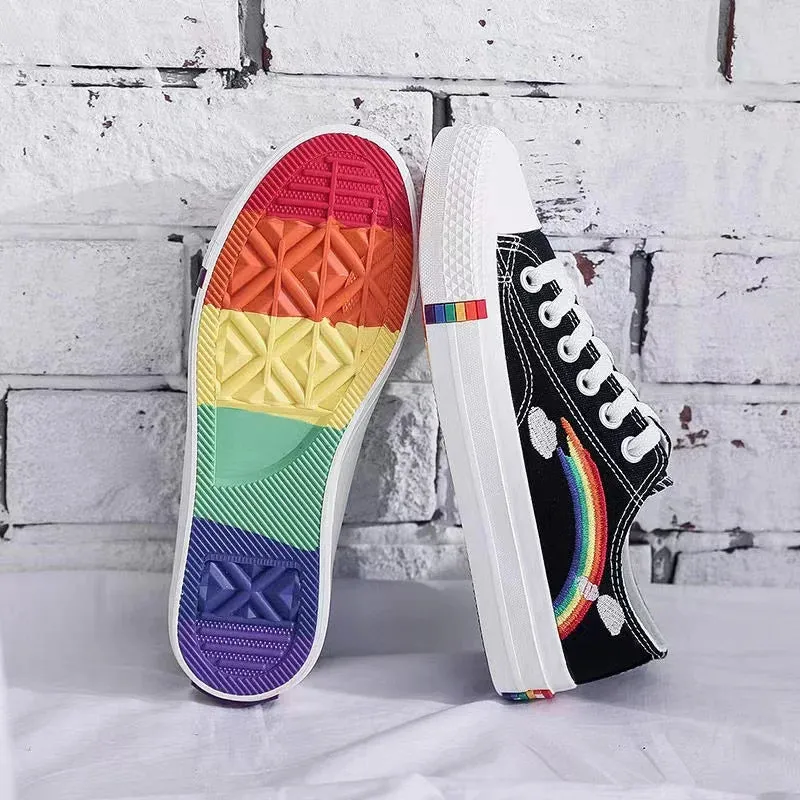 Women/Girls Pride Rainbow Canvas Shoes/Sneakers