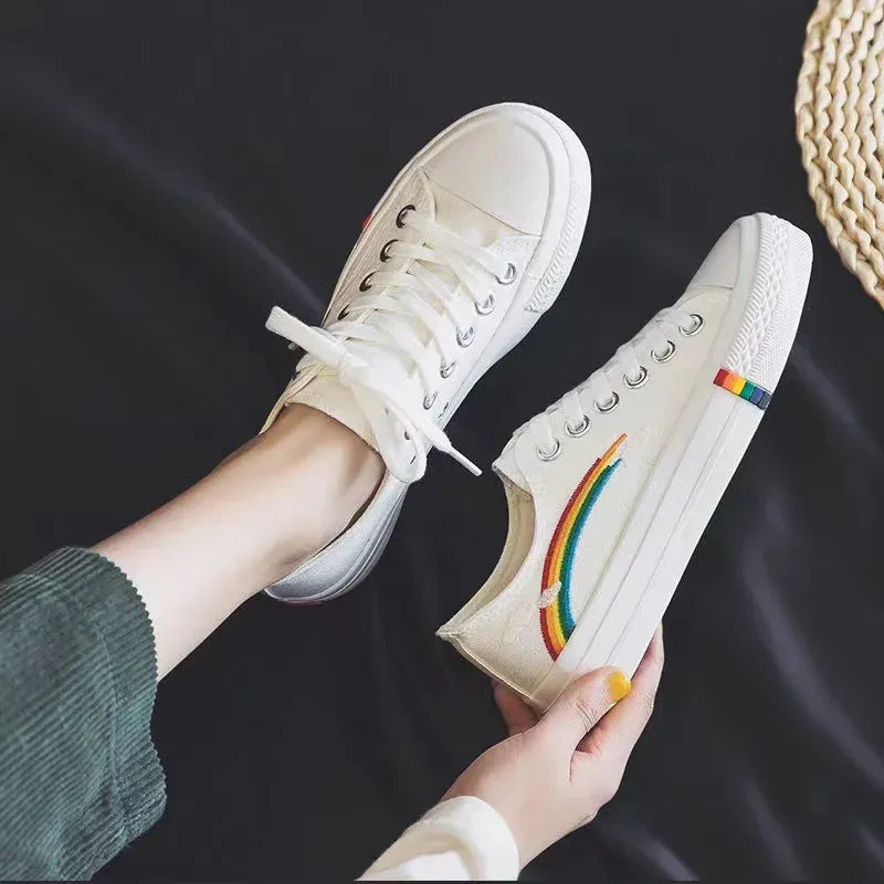 Women/Girls Pride Rainbow Canvas Shoes/Sneakers