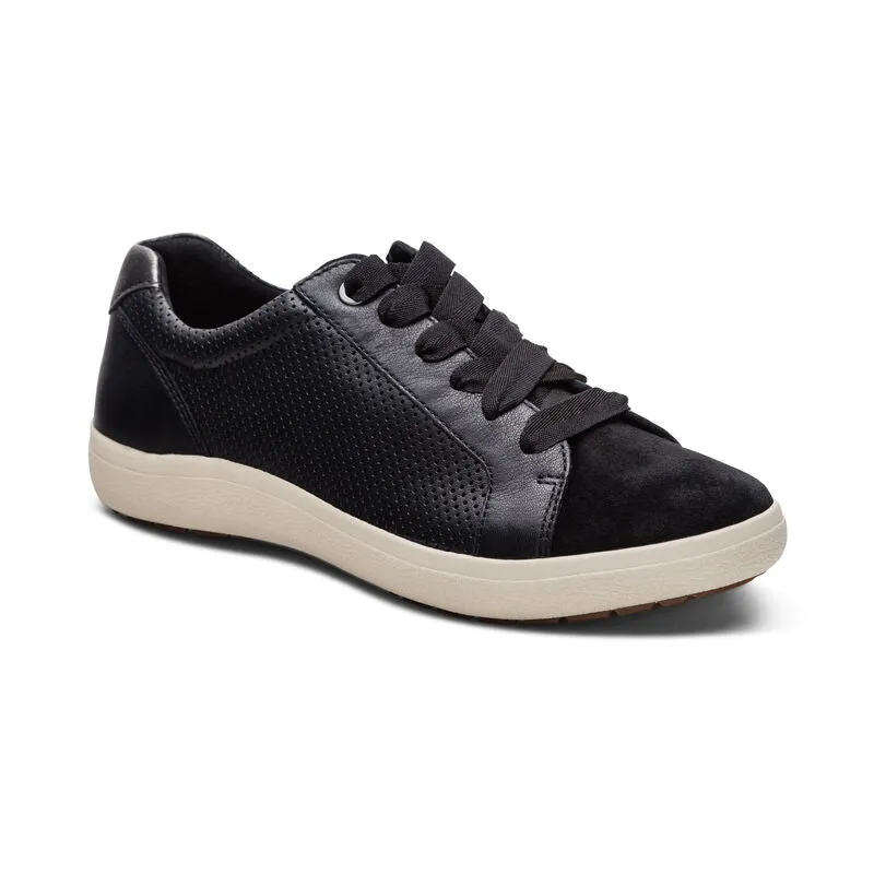 WOMEN'S AETREX COURTNEY SNEAKER | BLACK